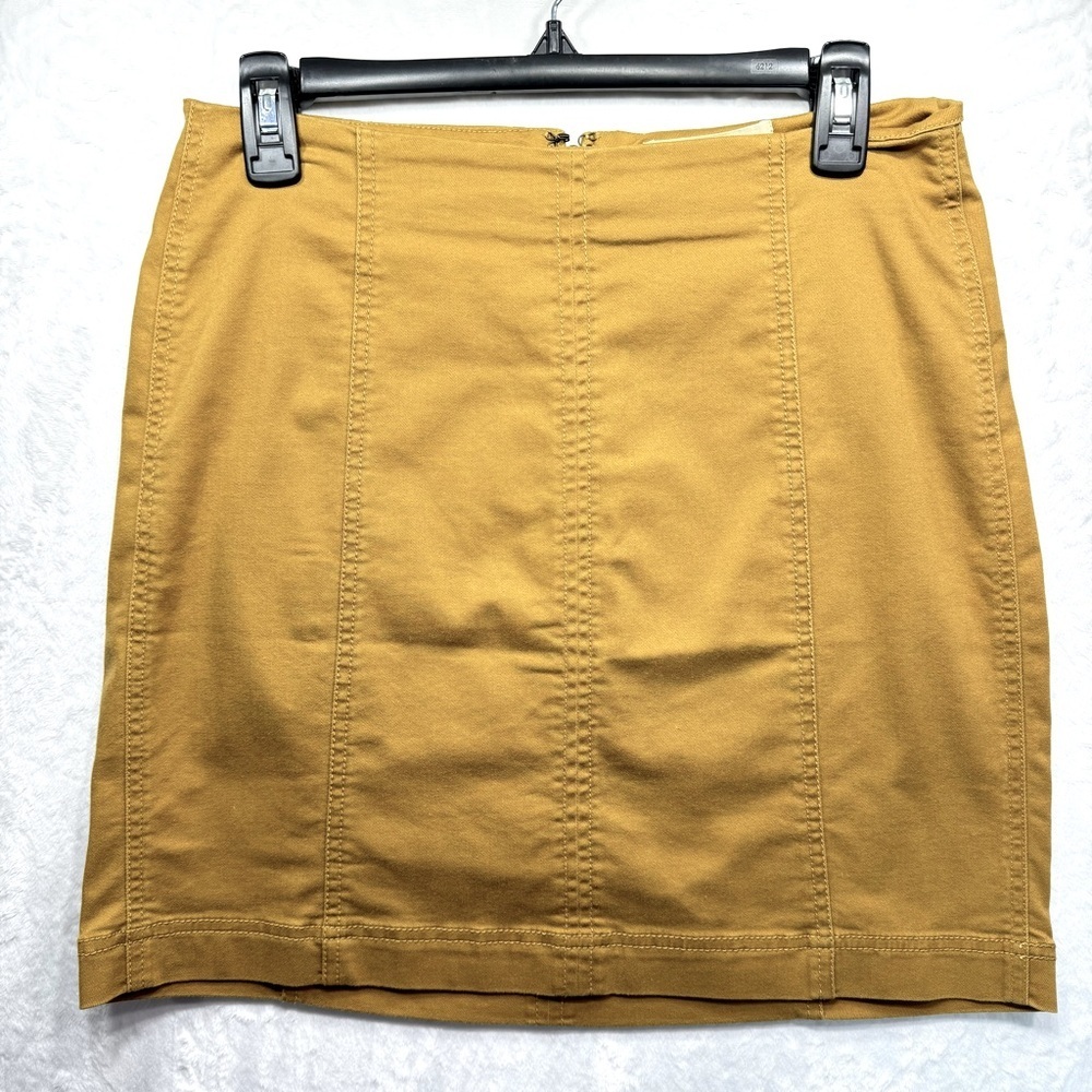 Mudd Mini Skirt Mustard Yellow Pencil Skirt Stretch Size 11